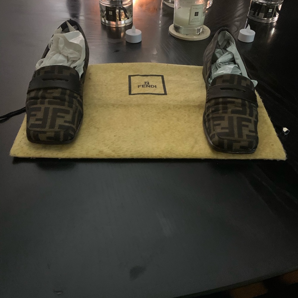 Zucca 100% Authentic Fendi Loafers (Classic)